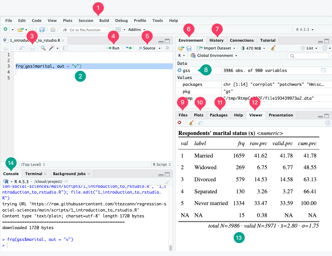 RStudio interface with more detailed view